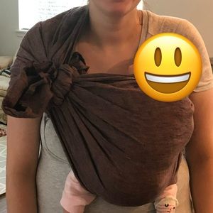 Sakura Bloom Chambray Linen Ring Sling used.